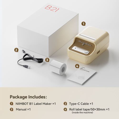 NiiMbot B21 No Ink Android&IOS Label Maker Printer Thermal bluetooth Thermal Printer