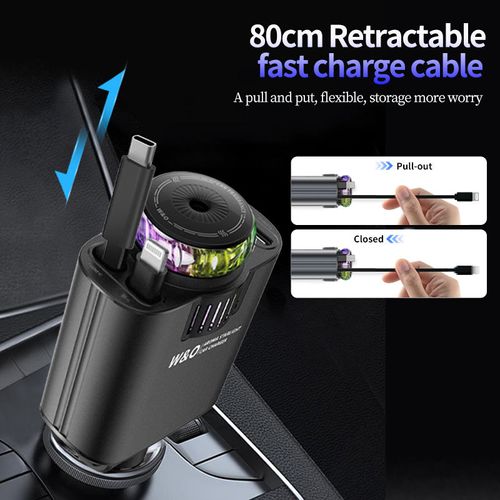 New C7 Car Aromatherapy Spray Starry Top mobile phone charger 120W Super Fast charge PD30 5-in-1