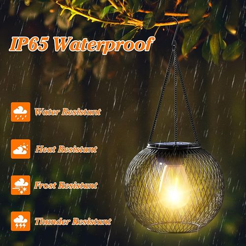 Metal Solar Hanging Garden Lights