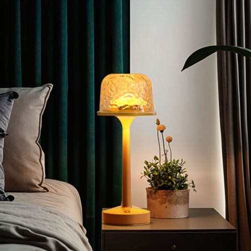 Chunyan brand high-foot modern design smart home LED table lamp (with remote control function, water ripple night light)
