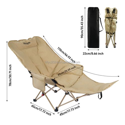 Recommend Thicken Removable Cotton Lounger Khaki Customized Outdoor Camping Portable Fishing Beach Chair