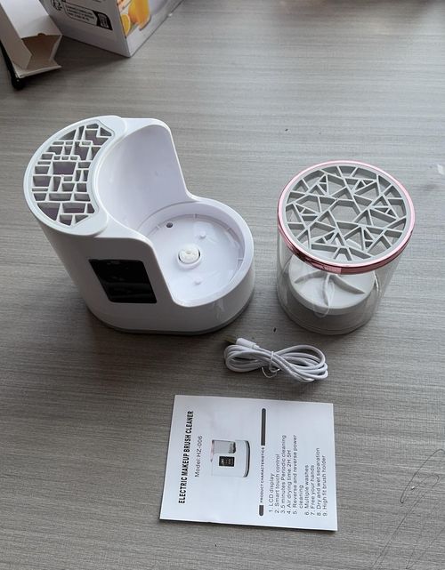 Multi-Functional Automatic USB Cosmetic Brushes Cleaner Tool Electric Makeup Brush Cleaner Machine with Brush Dryer