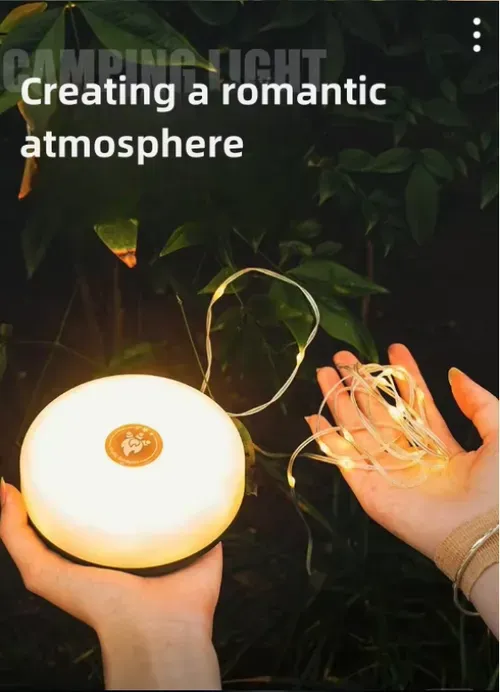 Multi functional four in one design camping light string