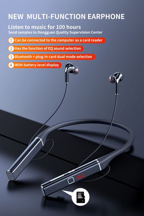 S720 TWS 100 Hours Wireless Led Earphone Magnetic Neckband Headphone Sport Waterproof Noise Cancelling Headset With Mic