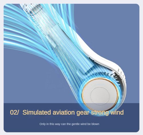 Newly launched, hot - selling outdoor rechargeable mini USB - portable cooling fan, a wearable neck fan