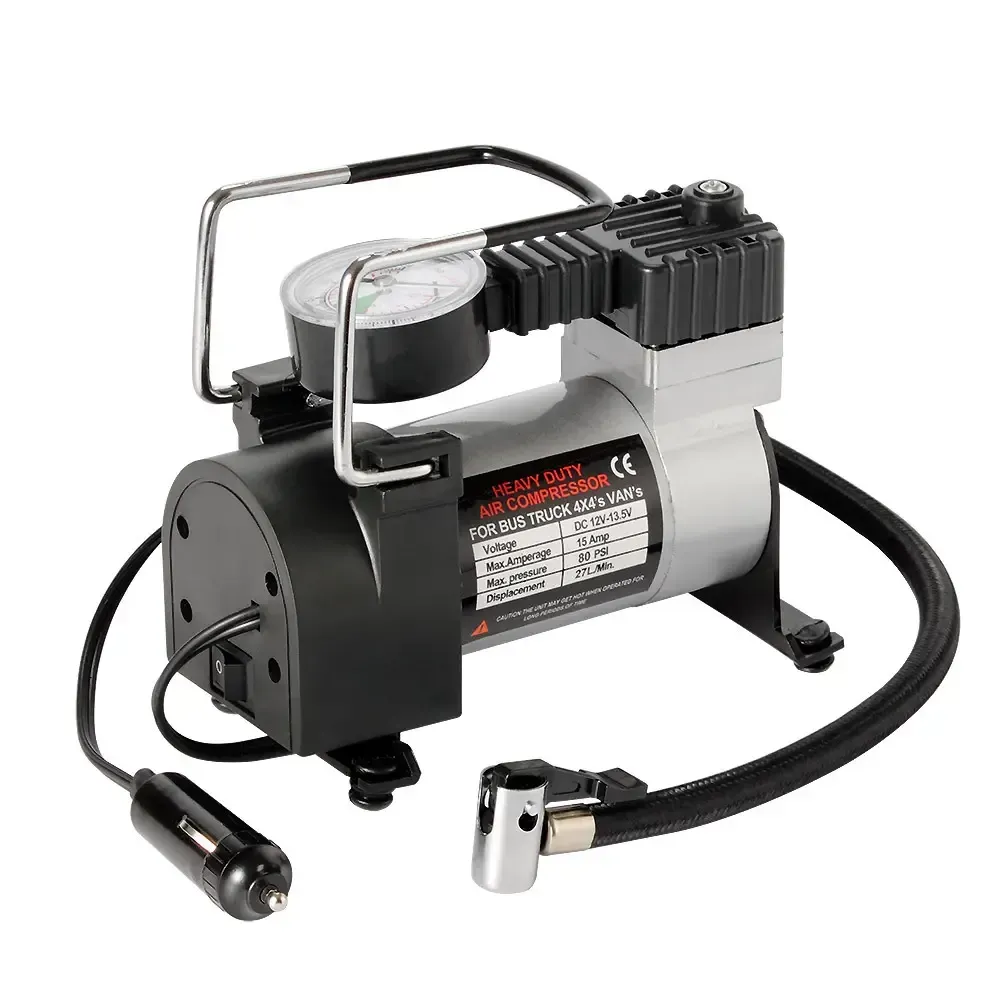 Portable car tire inflator