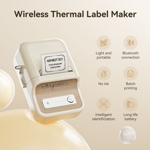 NiiMbot B21 No Ink Android&IOS Label Maker Printer Thermal bluetooth Thermal Printer