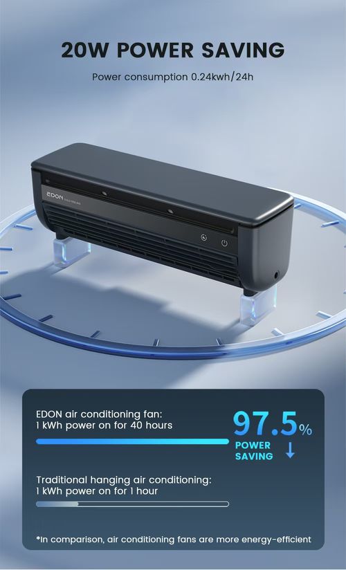 A 6000 mAh portable high-tech mini air conditioner