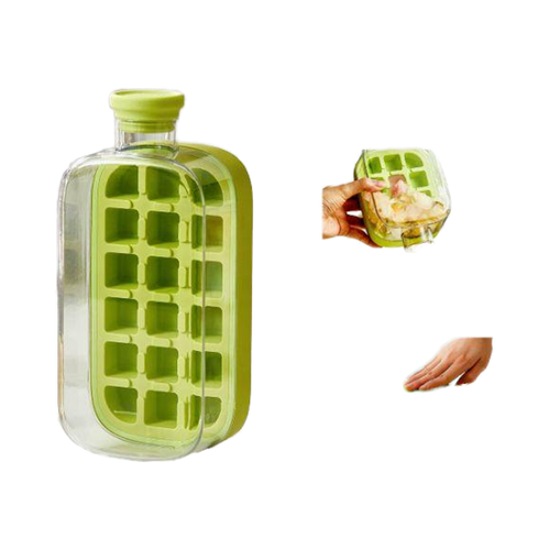Press-type Household Plastic Ice Cube Mold Water Bottle