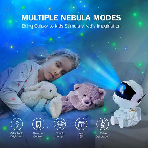 Multifunctional starry sky astronaut projection lamp with a remote control