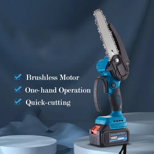 Rechargeable portable electric saw