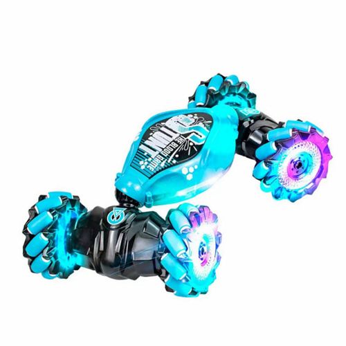 Double 360° remote control car toy, which has lighting and music functions, supports gesture-sensing remote control, and is a transformable car.