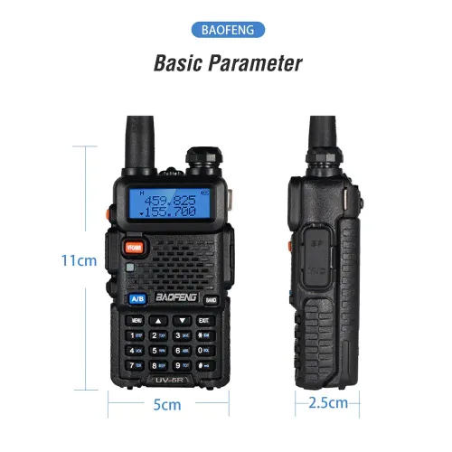 2025 Baofeng UV-5R dual-band walkie-talkie