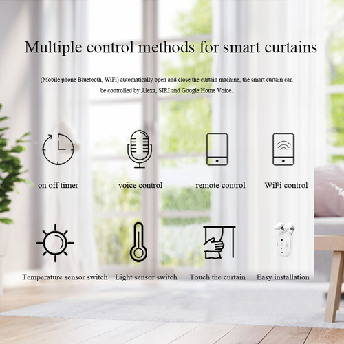 The latest technology smart home remote-control automatic curtain opener and closer in 2025 new style