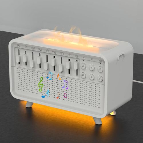 2025 New White Noise Aromatherapy Sleep Device Humidifier Bluetooth Speaker Soothing Sleep Night Light Artifact Baby Sleep Aid