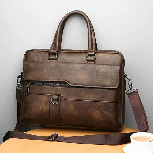2025 Men's High-end Atmosphere Leather Briefcase Computer Bag