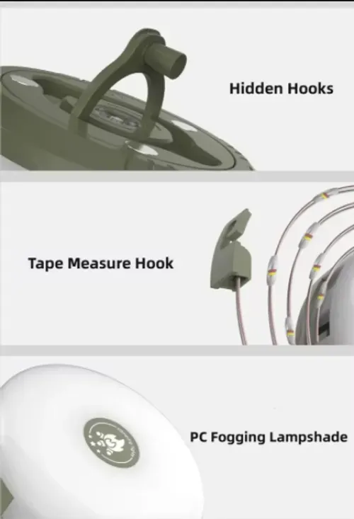 Multi functional four in one design camping light string