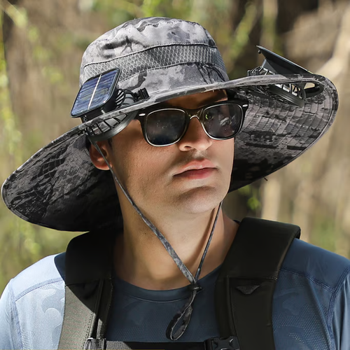 ⚡2025 New Ultralight Solar Fan Sun Hat – Lighter Than a Baseball!⚾