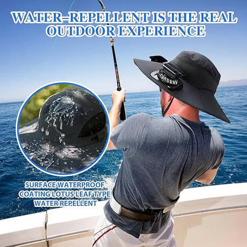 ⚡2025 New Ultralight Solar Fan Sun Hat – Lighter Than a Baseball!⚾