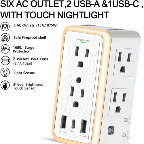 🔥 Multi Plug Outlet Surge Protector