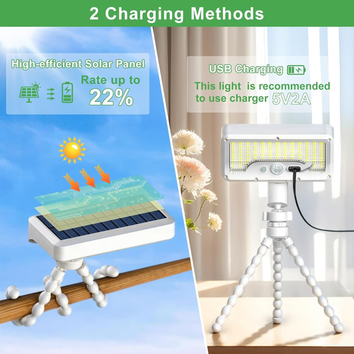 🎁Last Day Promotion 49% OFF🔥Solar Motion Floodlight & Tripod