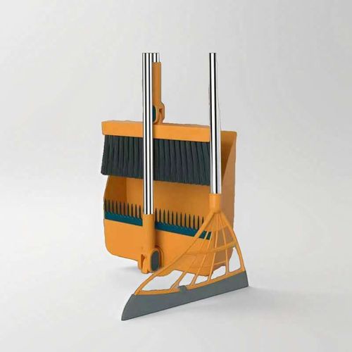 Home Folding Broom Set Enlarged Thick Dustpan Broom Set