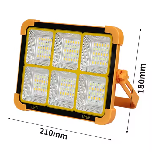 Portable Solar Flood Light with Power Bank
