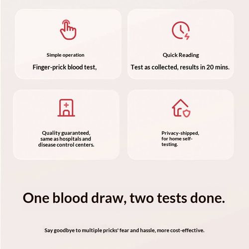 HIV, syphilis, hepatitis B, and hepatitis C virus quadruple test kit