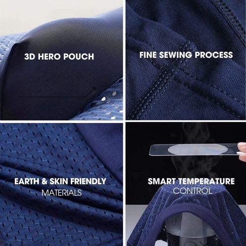 🔥Last Day 49% OFF  BAMBOO FIBRE BOXER SHORTS - FOR ALL-DAY COMFORT😍(Four pieces in one box)🔥