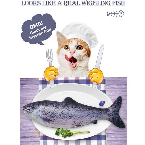 Electric Dancing Fish Cat Catnip Toy