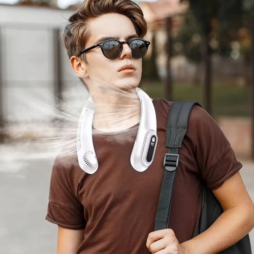 Ventilador portátil pendurado no pescoço