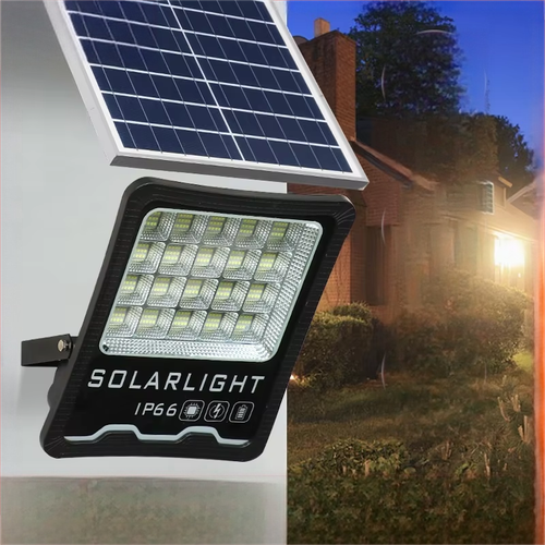 Latest Ultra-Bright IP66 Waterproof ABS LED Solar Flood Light with Remote Control for Outdoor Wall Mounting