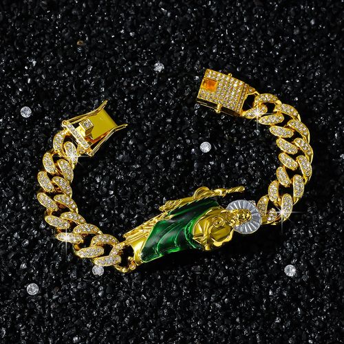 Moda Homens Mulheres Punk Único rosário religioso charme pulseira de jóias para mulheres homens