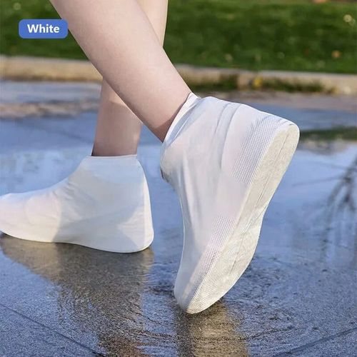 Waterproof latex shoe covers, silicone shoe covers, mud and sand resistant, rainproof shoe covers, travel and rainy day outdoor waterproof latex shoe covers
