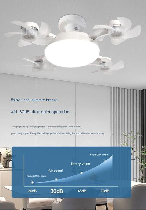 Absolutely stunning! This 4-head drone fan light instantly elevates the sophistication of your living room.