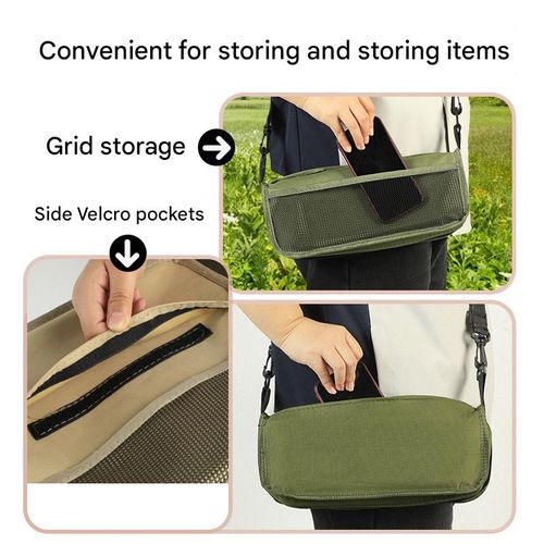 Outdoor folding chair and handbag combo, simple and portable camping gear, backpack-style pencil case stool