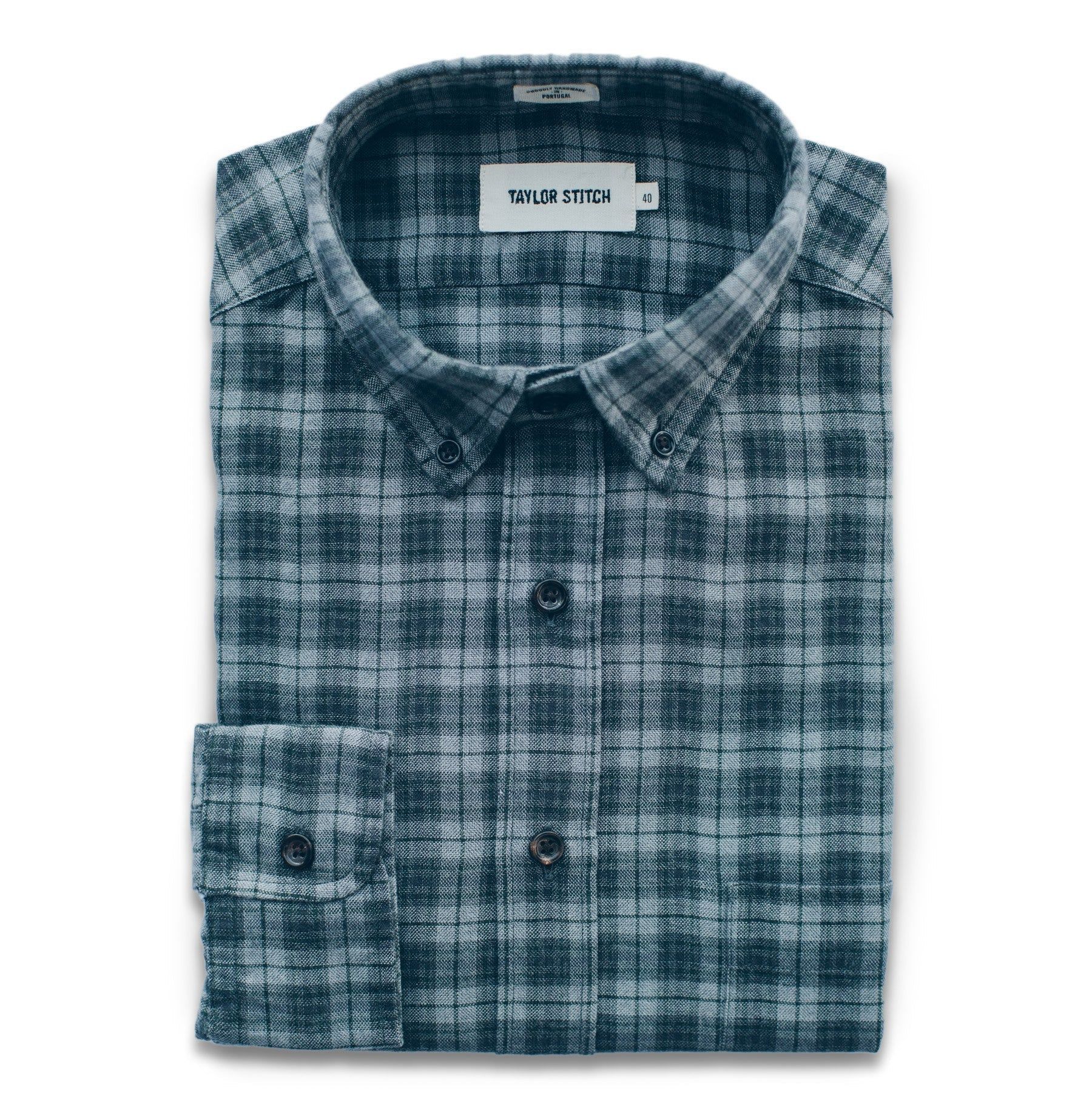 Aeuvo Jack in Grey &amp; Hunter Green Plaid