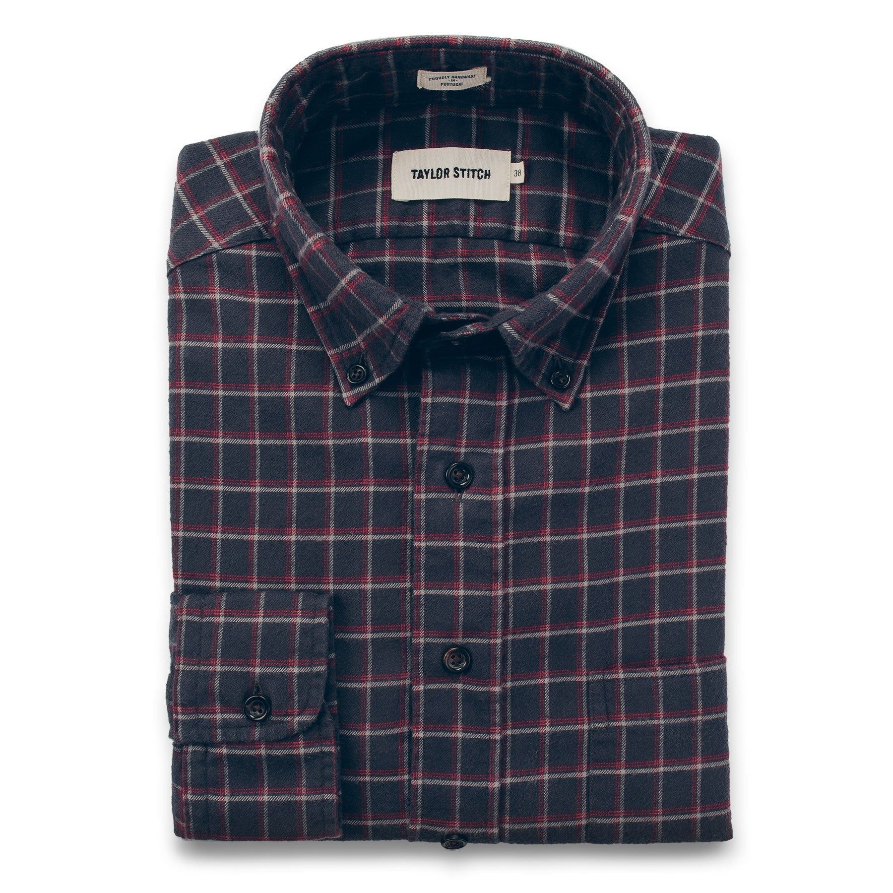 Aeuvo Jack in Brushed Taupe Plaid Flannel