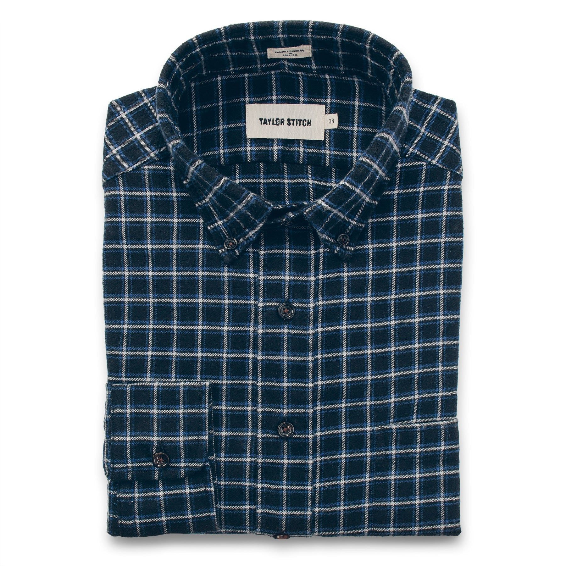 Aeuvo Jack in Brushed Navy Plaid Flannel