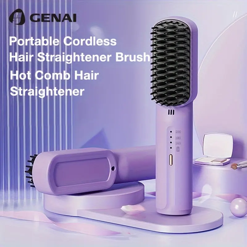💇‍♀️😍Portable cordless mini hair straightening comb🗯️Negative ions do not hurt hair