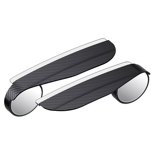 Carbon Fiber Pattern Rain Eyebrow Reversing Mirror Integrated（A Pair）