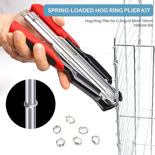 ✨🔥Spring-loaded Hog Ring Plier Gun Tool