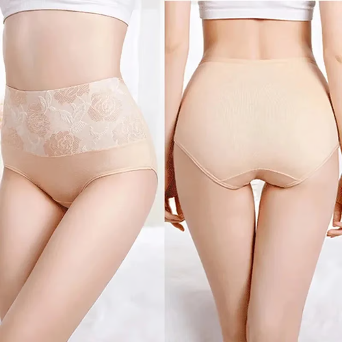 🔥👩Cotton High Waist Abdominal Slimming Hygroscopic Antibacterial Underwear