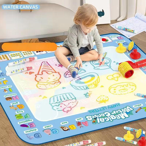 🖌️💧Water Doodle Mat Aqua Painting Drawing Mat Mess Free Learning Toy Mat
