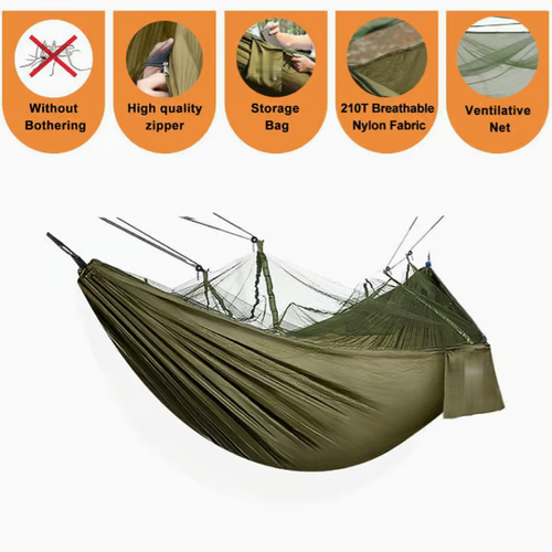 🔥⛺Outdoor mosquito net hammock
