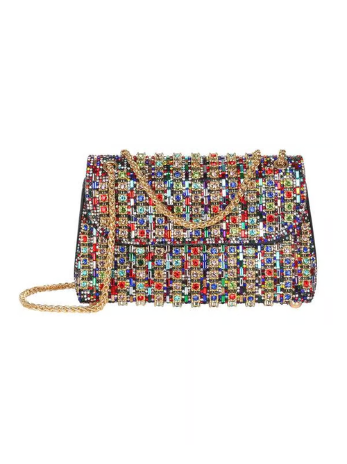 Women's Rhinestone Decorated Evening Bag