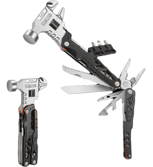 🛠️🔧13-in-1 Lightweight Folding Stainless Steel Multi-Function Tool