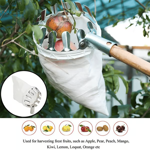 ✨🍏Fruit Picker Head Basket with 2.4m splicing pole‼️