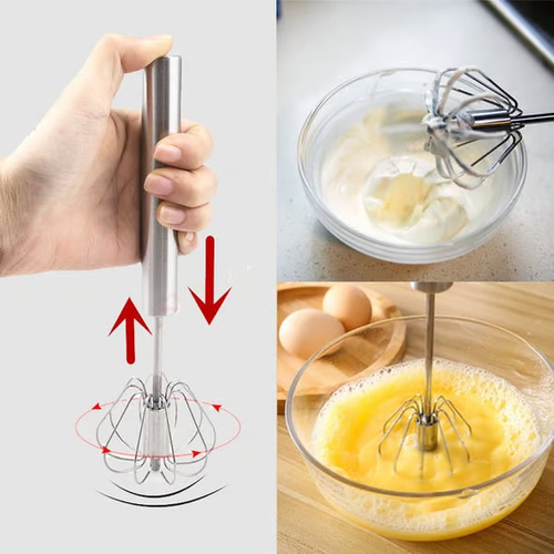 🥚🍳Stainless Steel Semi-Automatic Whisk