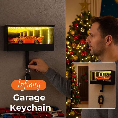 Unlimited Garage Key Hook Mirror Sensor Light - Personalized and Customizable Name